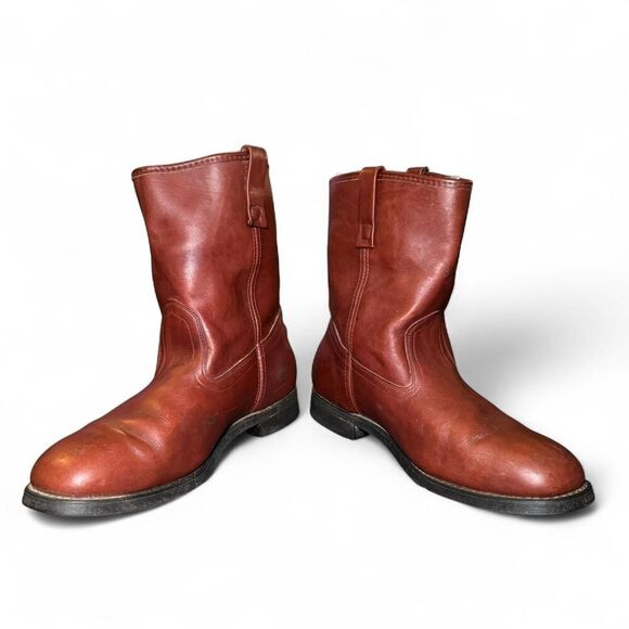 Mason Western Men's Brown Leather Western Work Boots w/ Vibram Soles Sz 9.5EE - Picture 5 of 8